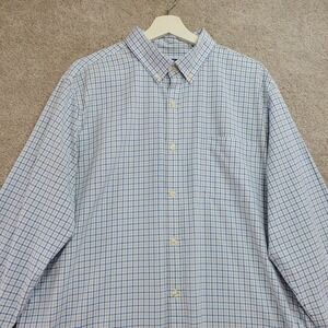 Vineyard Vines Light Blue & White Checked Button-Down Shirt